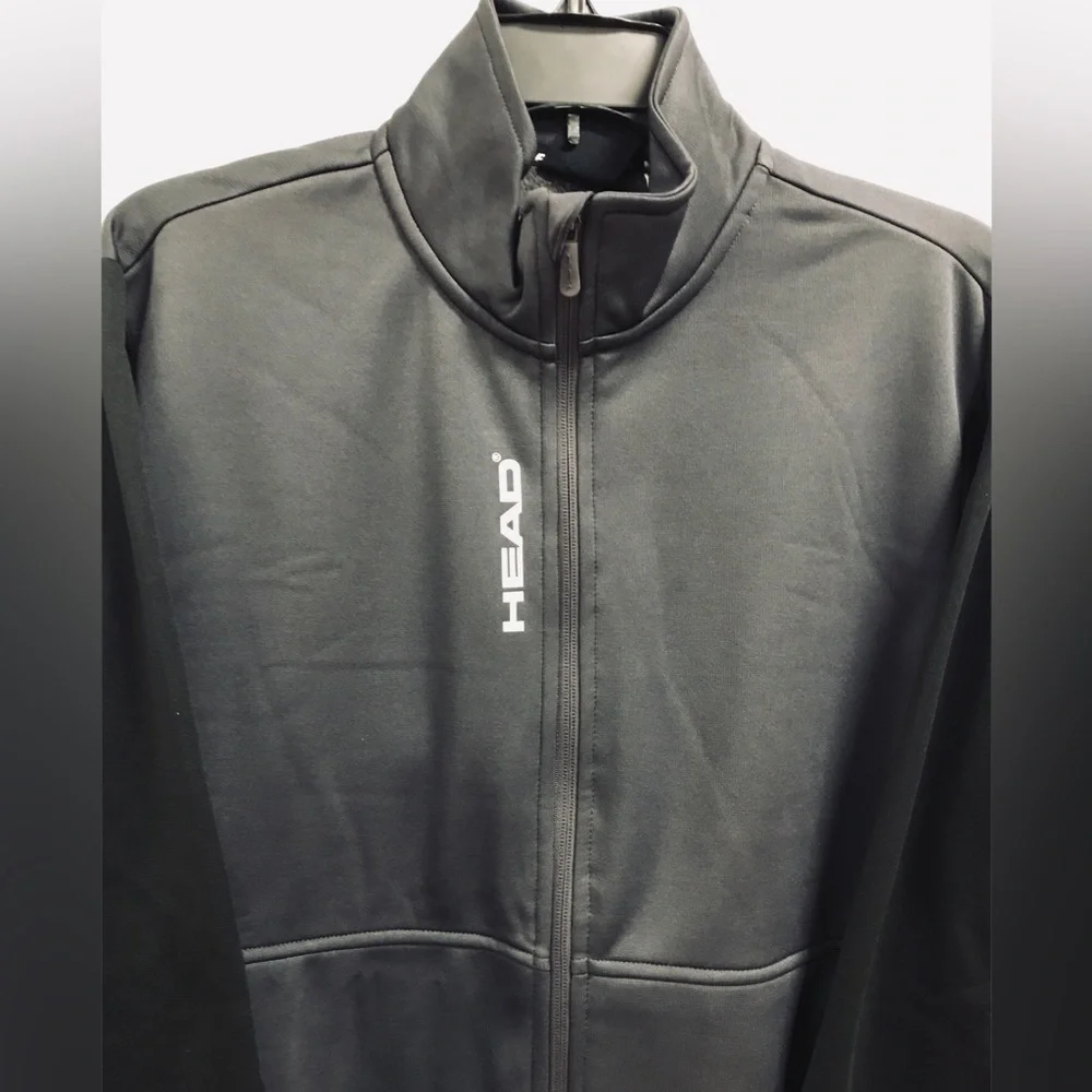 Head Jacket Mens Gray Black Outdoors Casual Full Zip Men’s Size S
